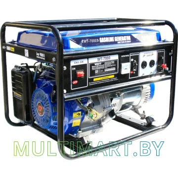 Бензиновый генератор WATT WT-7000 (синий) (9.070.025.01)